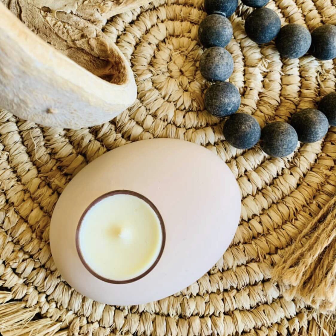 Stone tealight holder