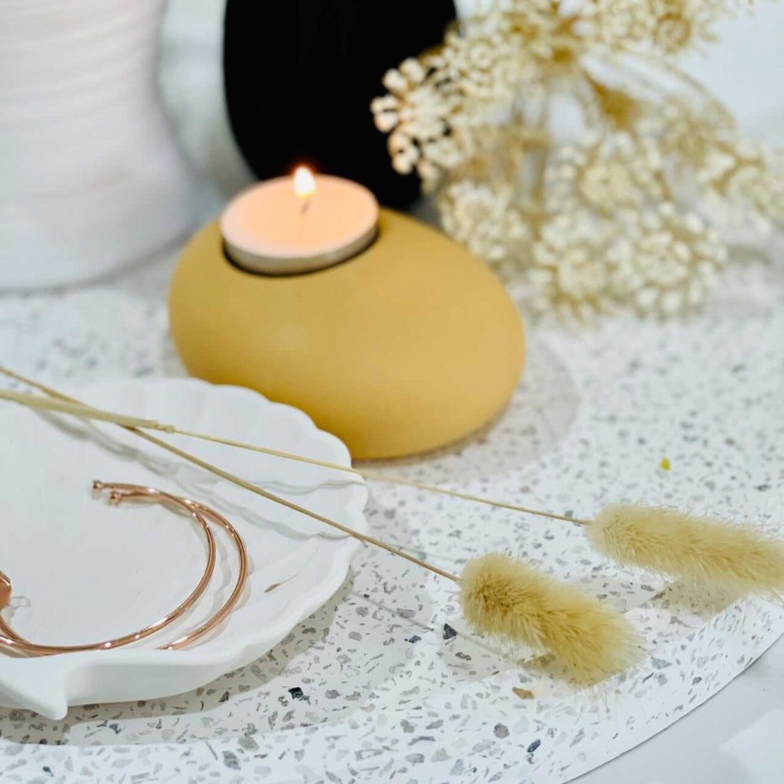 Stone tealight holder - Image 2